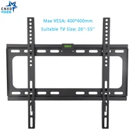 cnxd fixed tv wall mount tv bracket for most 26 55 inch led lcd and plasma tv up to vesa 400x400mm and 110lbs loading capacity