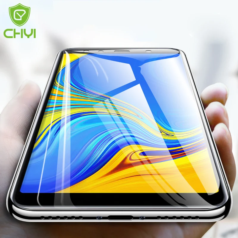 CHYI для samsung M20 пленка из закаленного стекла защиты экрана клей Большой дуги a7 a8 a9