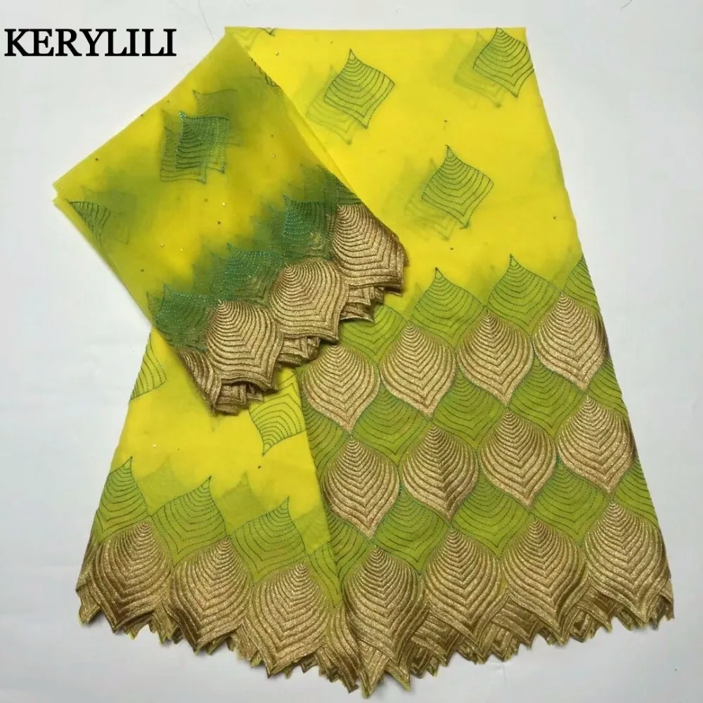KER YLILI синяя нигерийская кружевная ткань хлопок высокое качество африканская