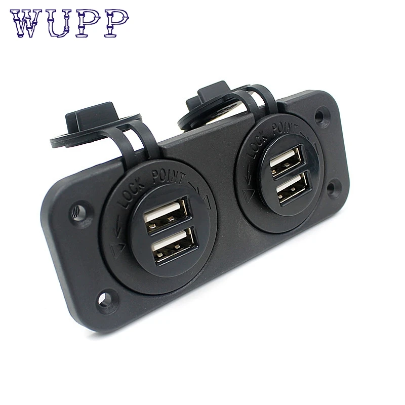 Kongyide 12 в автомобильный лодочный аксессуар розетка панель 4 USB зарядное устройство