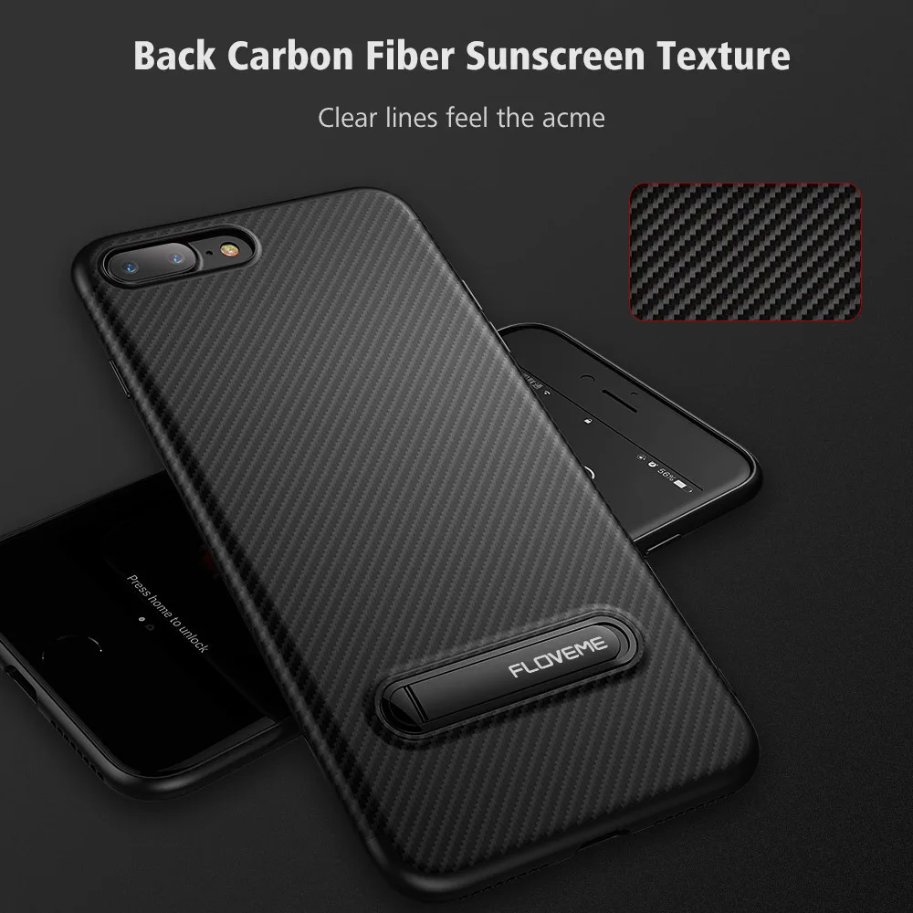 Floveme силиконовый чехол для iPhone 7 6 S плюс TPU Подставки держатель Роскошный интимные