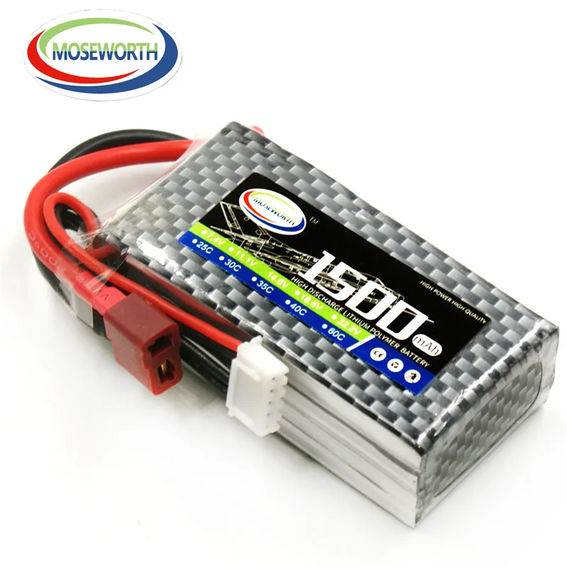 Аккумулятор Lipo 4S 14 8 в 1500 мАч 35C для игрушек с дистанционным управлением модель