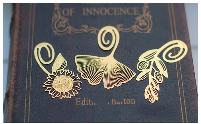 Креативная латунная Закладка винтажные закладки в виде