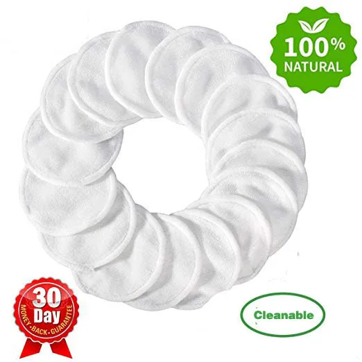 ICosow многоразовые накладки для снятия макияжа 150 шт. моющиеся органические