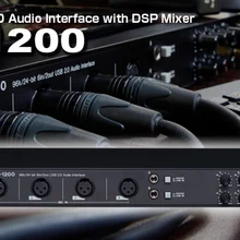 TASCAM US-1200 6 в/2 из стойки аудио интерфейс многоканальный Профессиональный USB звуковая карта приносит микшер DSP