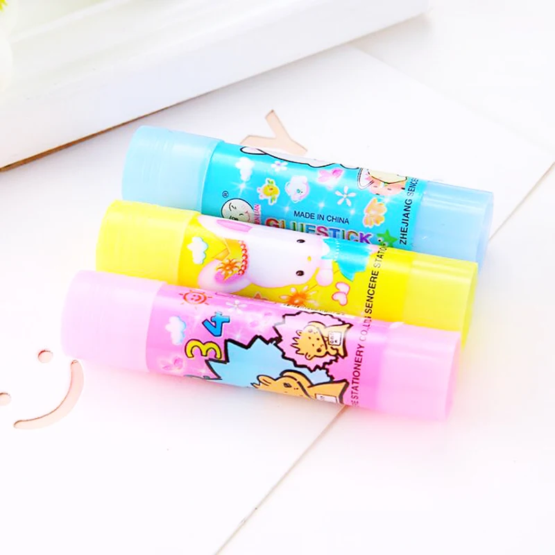 Креативные канцелярские товары с мультяшным рисунком клей карандаш для