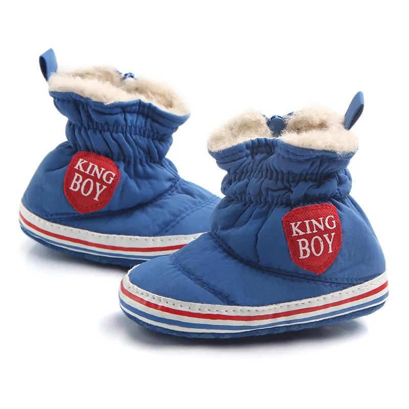 Новая зимняя обувь для маленьких мальчиков 3 цвета теплая Модная Повседневная