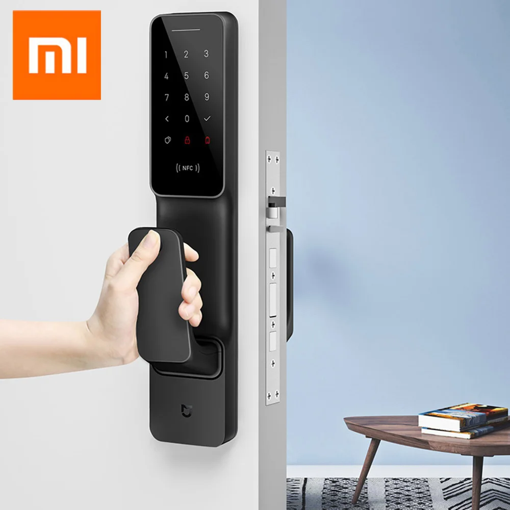 Xiaomi Mijia Push Pull умный дверной замок электронный цифровой приложение wifi Блокировка
