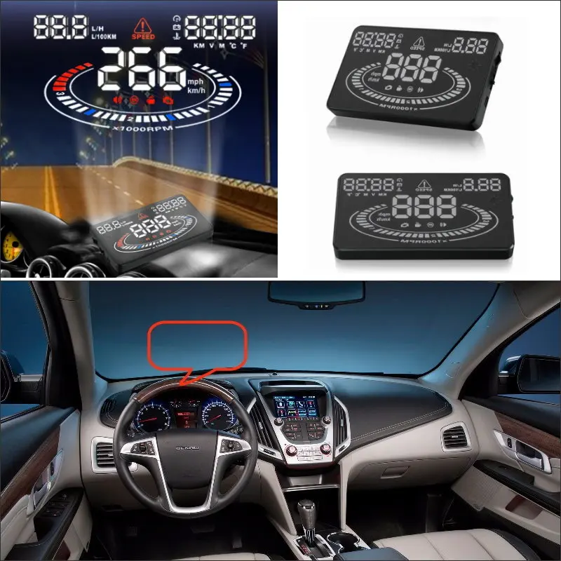 For GMC Sierra / Terrain / Yukon 2015 2016 Car Head Up Display Safe Driving Screen Projector - Refkecting Windshield