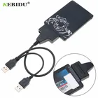 KEBIDU, лидер продаж, 22pin SATA к USB 2,0, двойной адаптер, кабели внешнего питания для 2,5 ''3,5'' Ssd Hdd, жесткий диск, конвертер