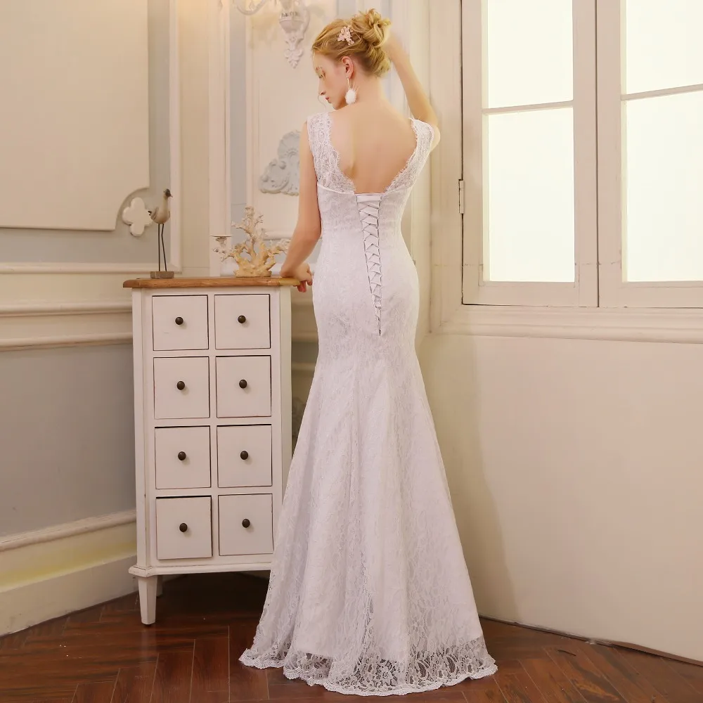 QQ Lover Русалка свадебное платье Дешевые Vestido De Novia свадебное платье