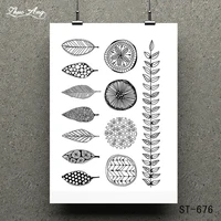 kinds of leaves transparent clear stamp for scrapbooking rubber stamp seal paper craft clear stamps card making