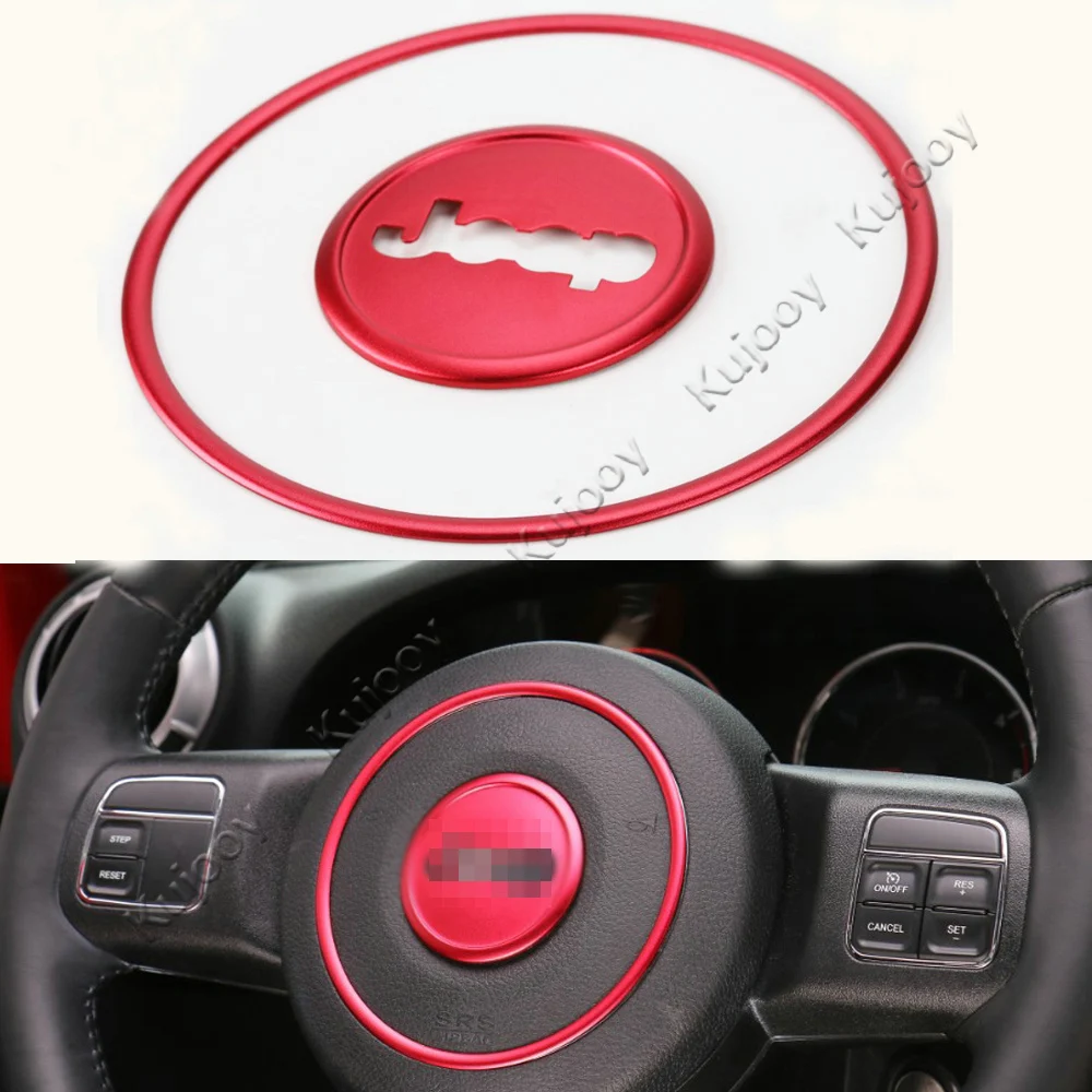 Красное/черное/синее/серебристое/Золотистое украшение на руль отделка для Jeep Grand