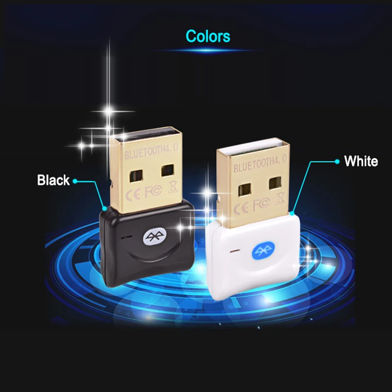 Wireless Bluetooth Adapter CSR V4.0 Dual Mode Mini USB Dongle 2.0 Computer Receiver Black/White | Компьютеры и офис