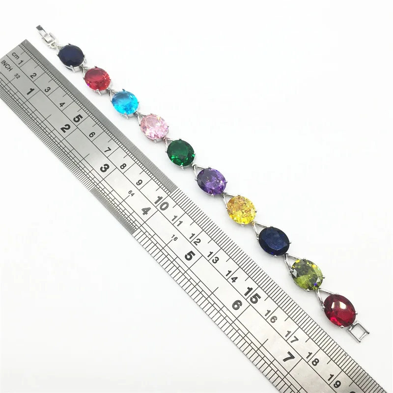 

Distinctive Multicolor White Gold Color AAA Zircon Bracelets Health Nickel & Lead free Fashion jewelry