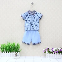 baby boys short sleeve t shirtshorts two piecesset kids pure cotton outfits printed childrens clothing summer
