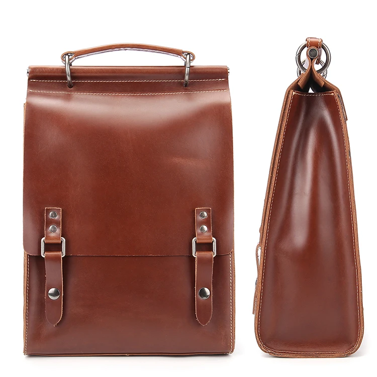 Женские глянцевые рюкзаки из натуральной кожи A4 Модный женский рюкзак яловой