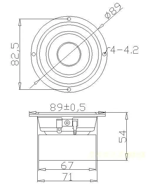 3-дюймовый 8Ohm15W Полнодиапазонный стерео низкочастотный динамик громкий