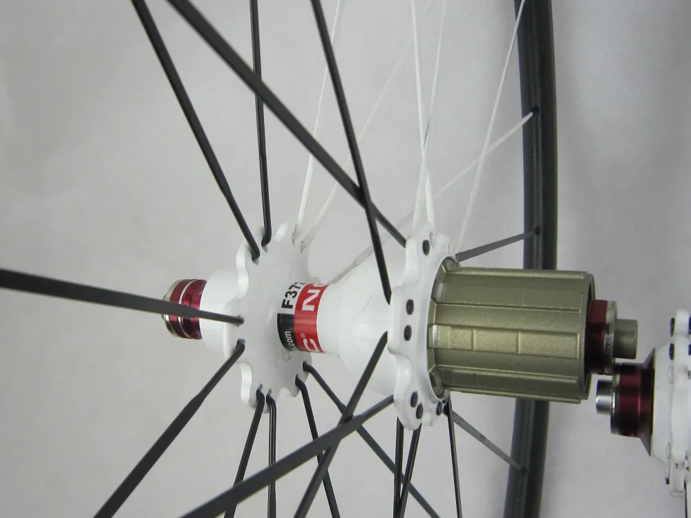 Полностью углеродное дорожное Велосипедное заднее колесо 24 мм клинчер волокно