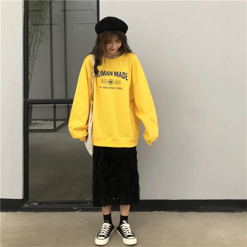 Осень 2018 г. Harajuku модные черные женские футболки японский Готический повседневное