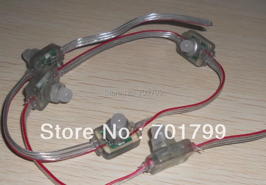 50 светодиодных пикселей DC5V WS2811 с прозрачным проводом Размер: д 26 мм * Ш 18 в 22 мм|led