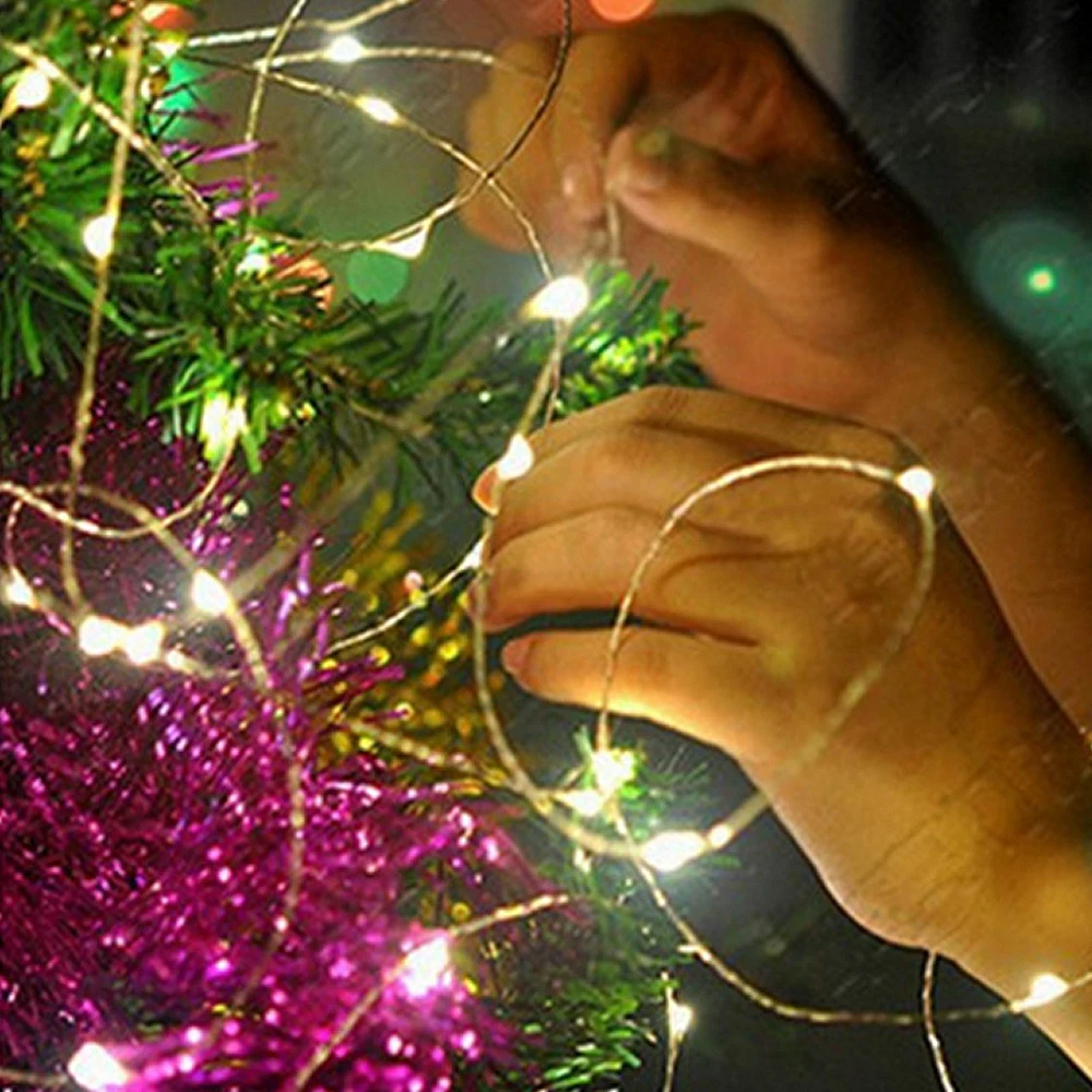 Солнечный Свет Шнура Сид 100 10 м Открытый Новогодние Гирлянды Водонепроницаемый