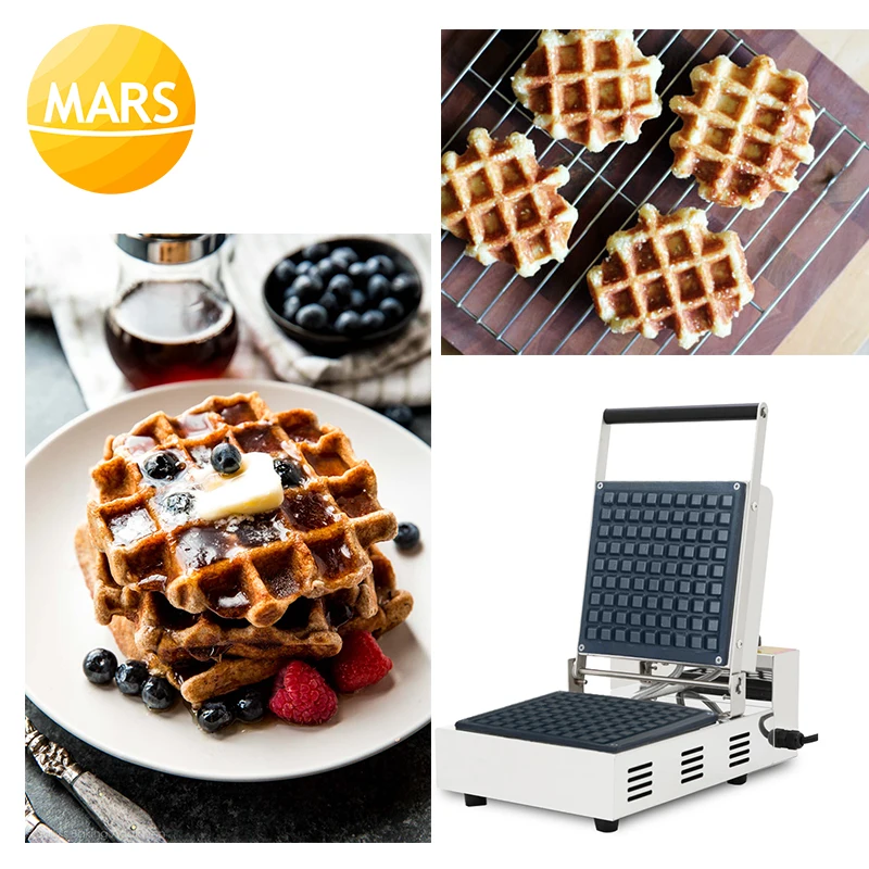 Коммерческая Бельгийская вафельница Марс электрическая