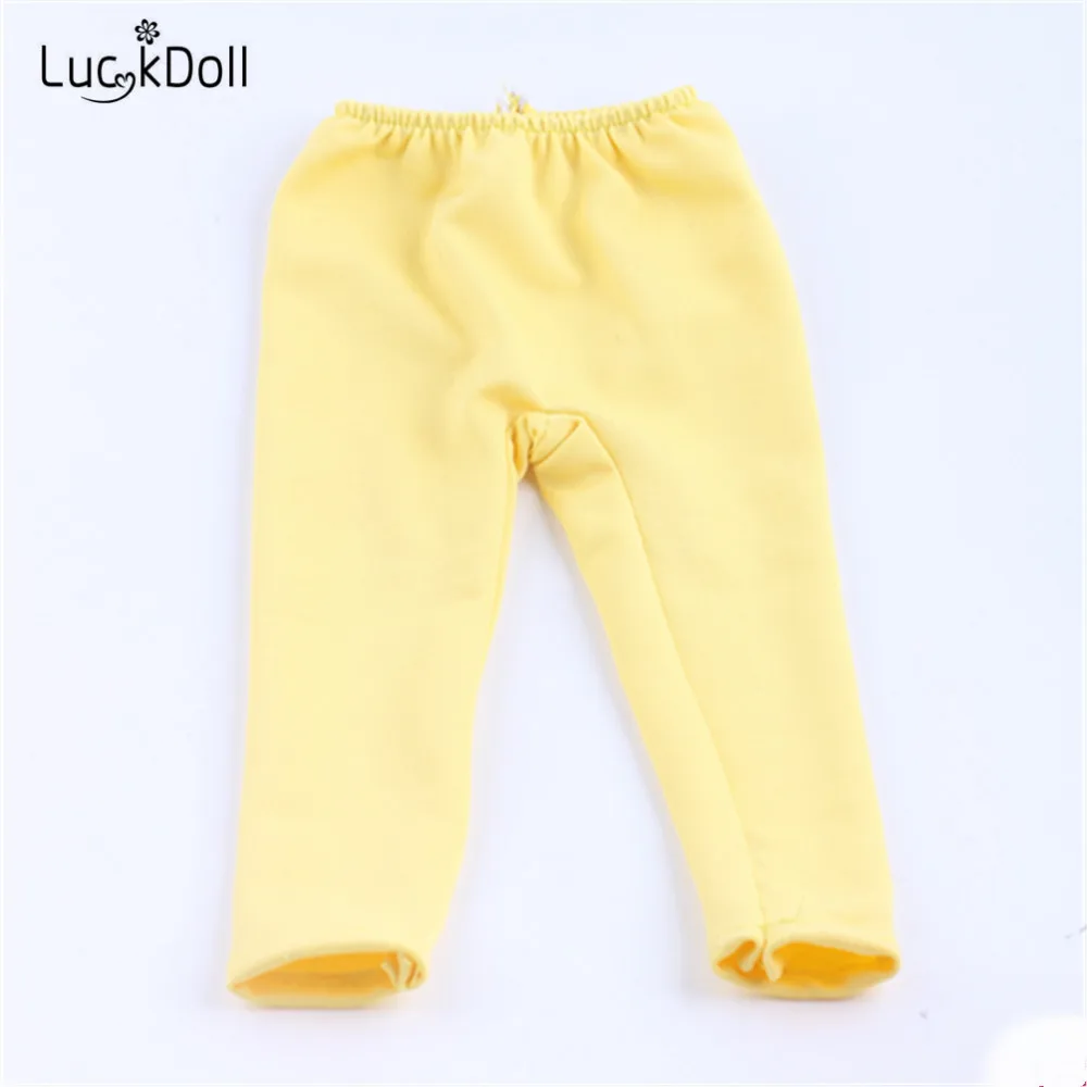 b867 LUCKDOLL Новые повседневные однотонные леггинсы подходят 18 дюймов Американский 43 см детская кукла одежда аксессуары, игрушки для девочек, поколение, подарок - Цвет: b867