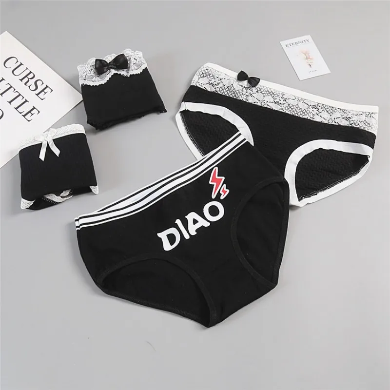 X нижнее белье женские мягкие хлопковые трусы в горошек с рисунком героев