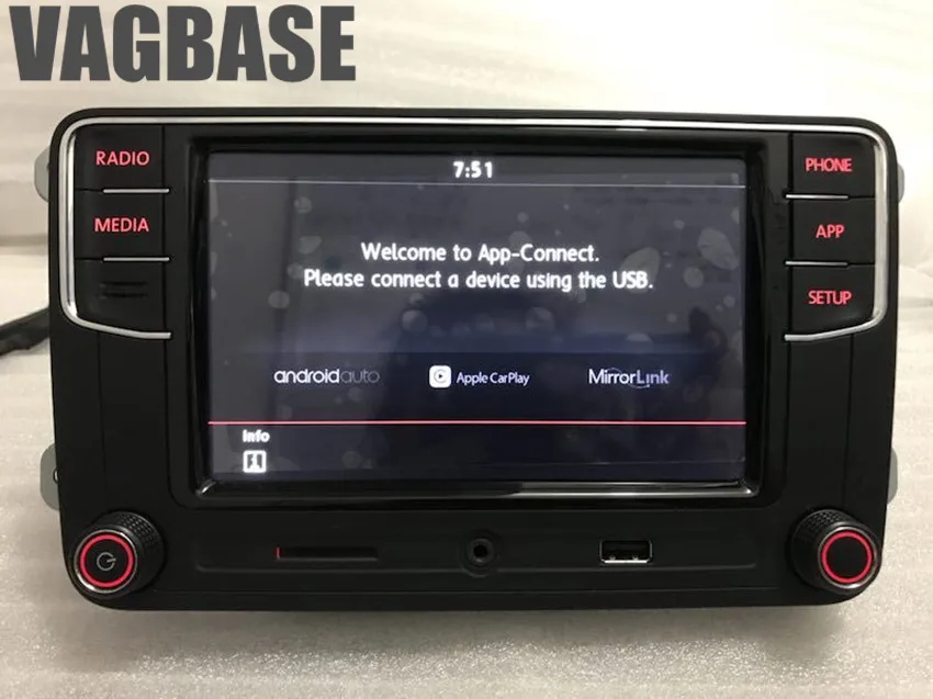Android Auto CarPlay приложение R340G RCD330 RCD330G плюс 6 5 &quotMIB автомобильный радиоприемник для