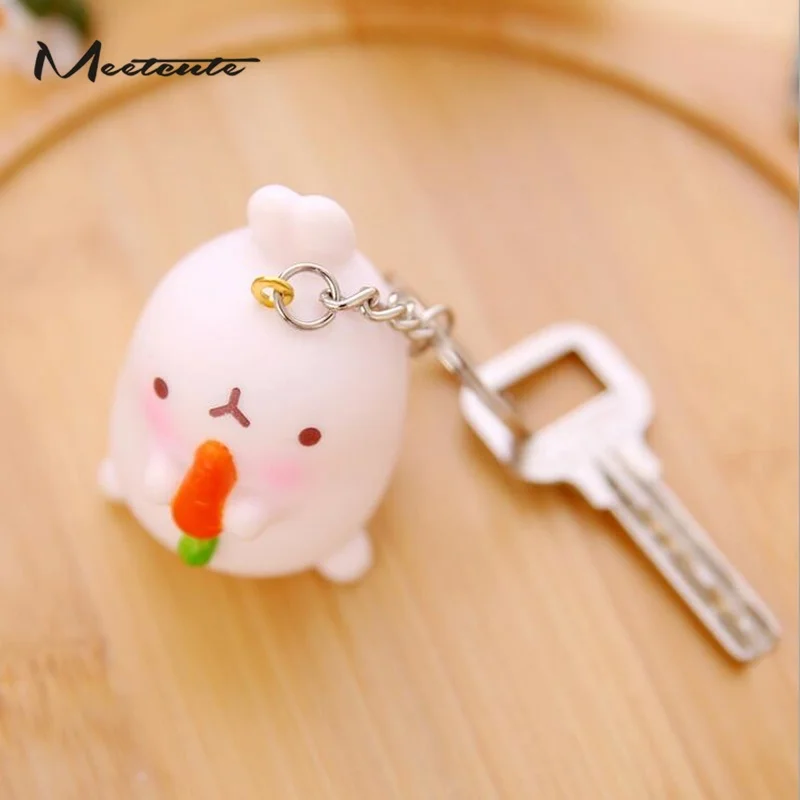 Meetcute 4 5 см безделушки миниатюрный кавайный брелок в виде кролика из смолы для