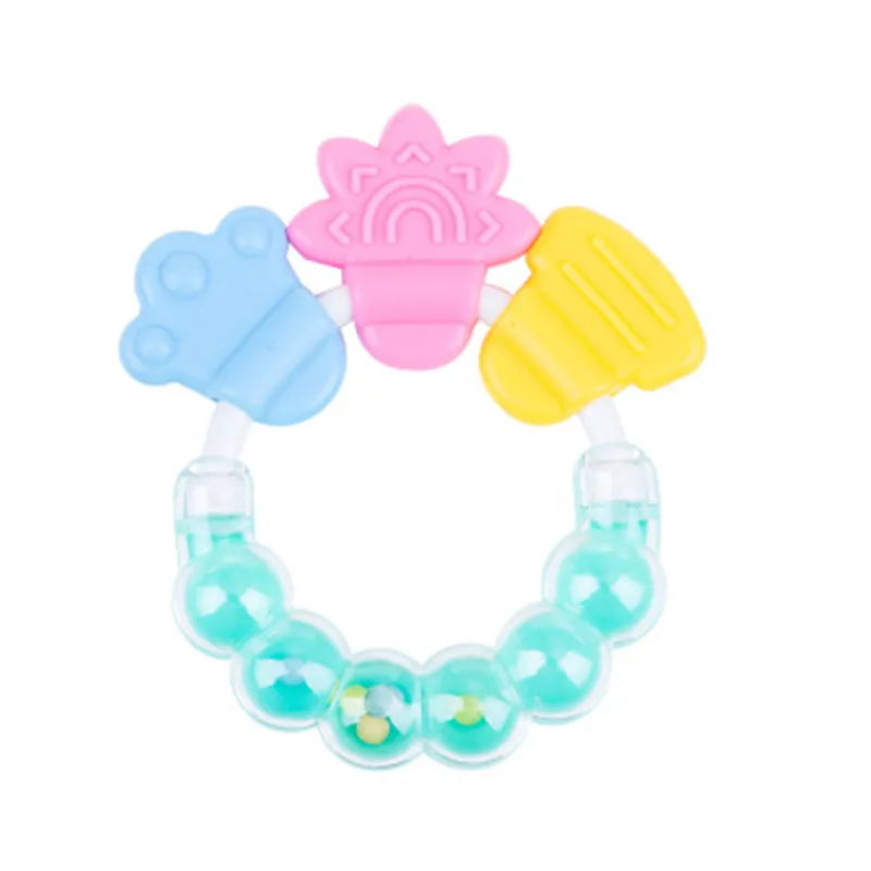 Детские Прорезыватели для зубов силикагель Колокольчик ребенка погремушка