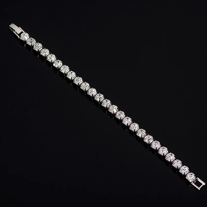 Золотой браслет с инкрустацией по Рейн поступление Модные женские ювелирные