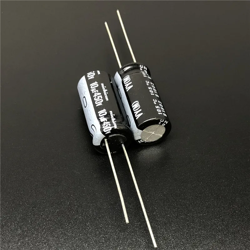10 шт./100 шт. мкФ 450 в NICHICON VY серия 10x20 мм широкий диапазон температур 450v10мкф