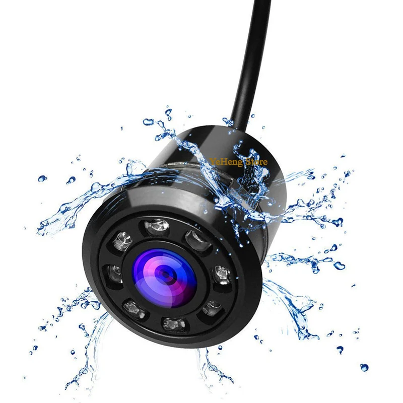 Широкоугольная Водонепроницаемая ИК-камера заднего вида с 8 ИК-датчиками