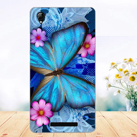 Мягкий чехол из ТПУ для Fly FS524 силиконовые чехлы с рисунком волка розы кота