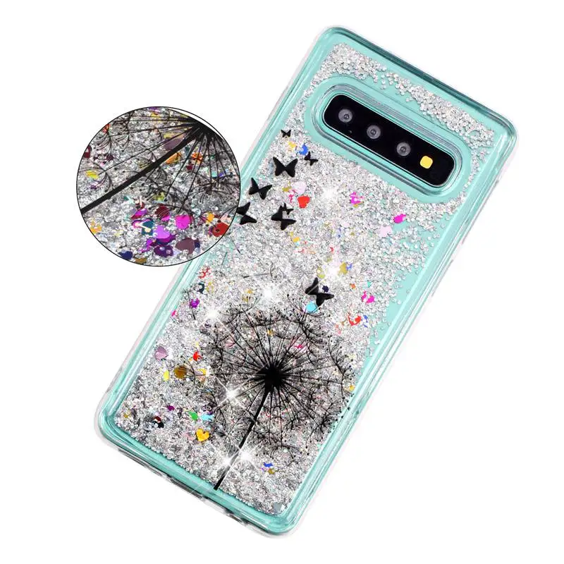 Чехол для телефона samsung Galaxy S10 плюс защитной оболочки блеск Shine зыбучие пески