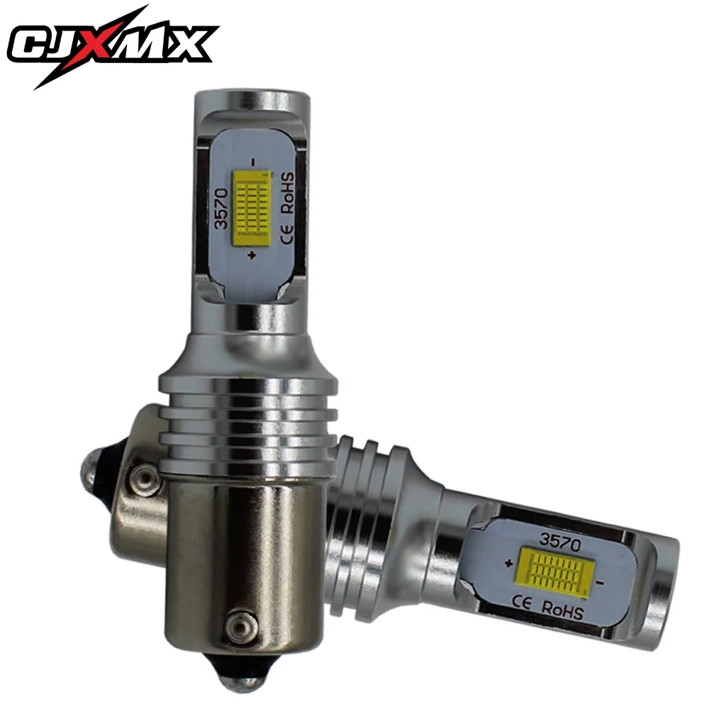 CJXMX 1156 светодиодный BA15S P21W 1600LM 3570 CSP CanBus супер яркий автомобильный Светильник 3000K