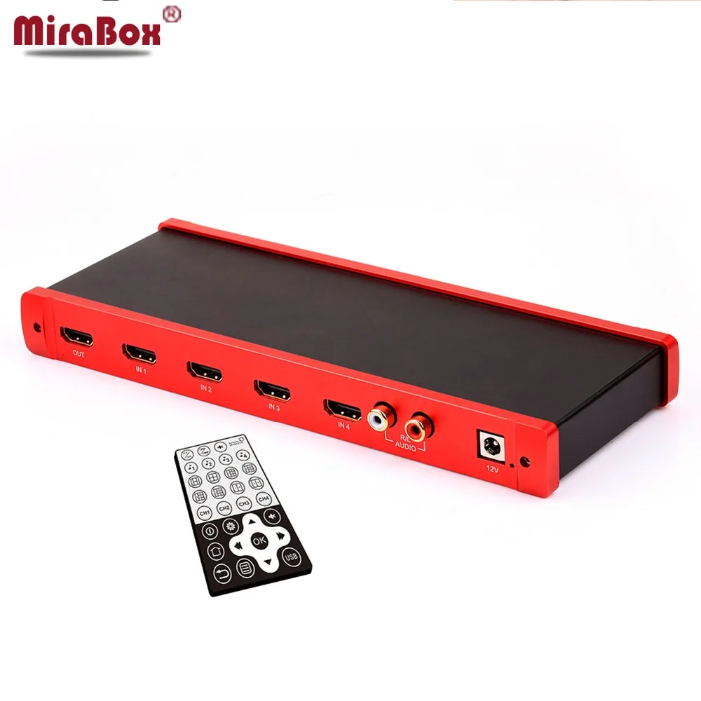 MiraBox HDMI multivision Quad screen 1080 P Поддержка одновременного отображения видео в режиме