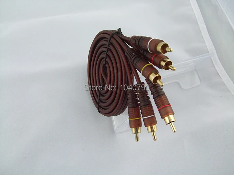 Позолоченный кабель для аудио и видео 3RCA Lotus line телеприставка 3 м 9 6 футов|3rca 3rca|audio