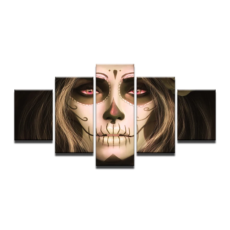 Современный домашний декор художественная стена 5 шт. с рамкой холст