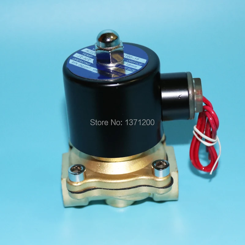 Пневматический Электрический электромагнитный клапан 16 мм 2W160 15 N/C 2 канала 1/2