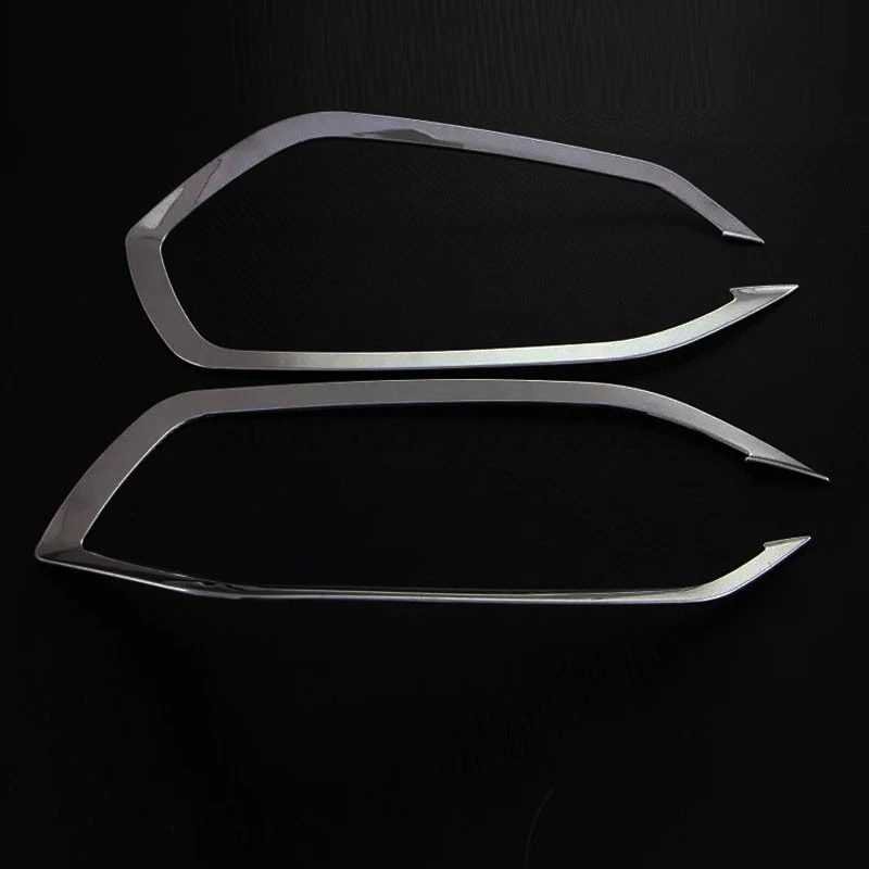 2 шт. хромированные накладки на переднюю фару автомобиля для Hyundai Tucson 2016 2017|exterior