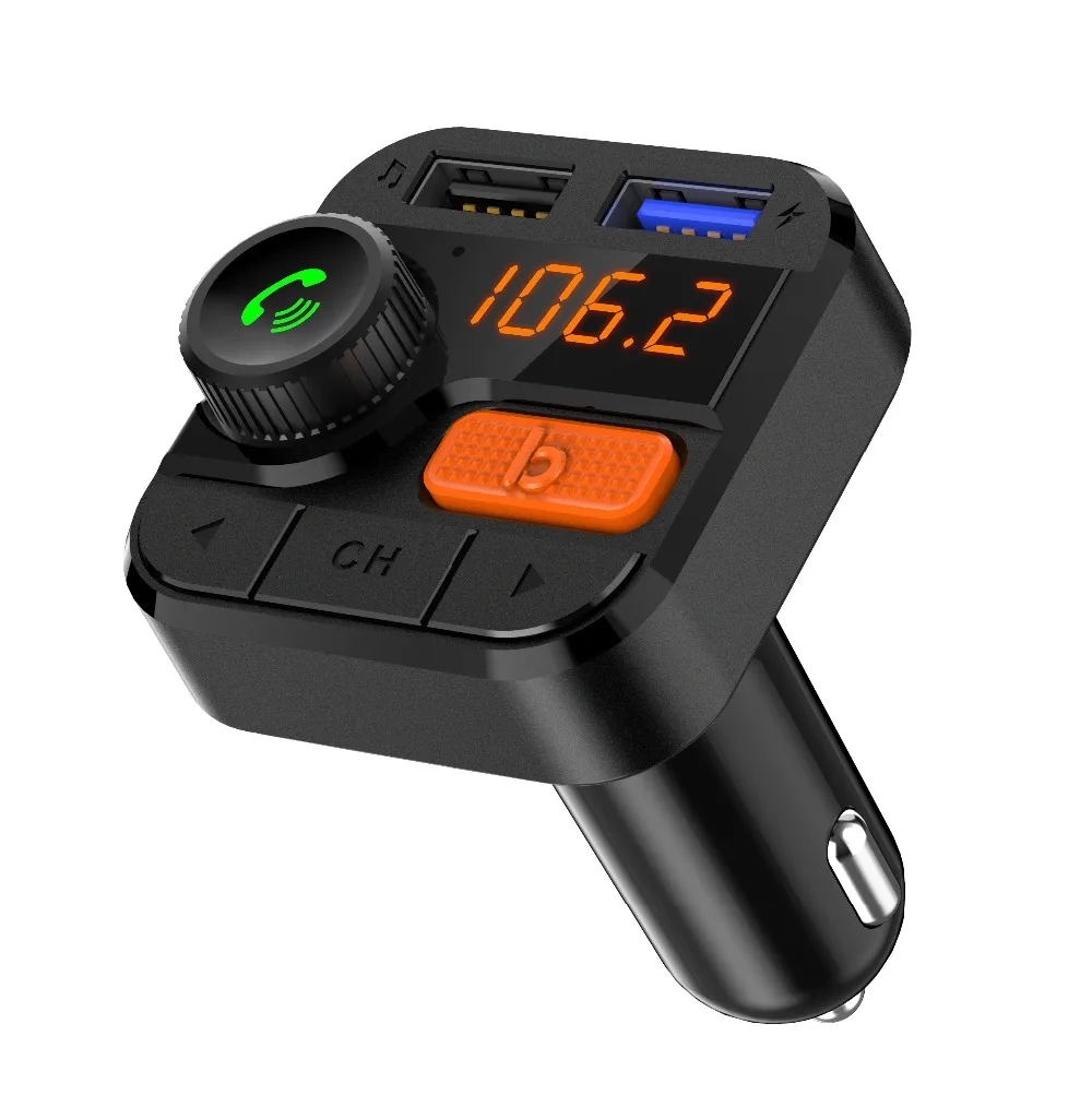 FM передатчик Автомобильный mp3 плеер 5,0 приемник Bluetooth USB Автомобильное зарядное устройство U диска формат музыки без потери качества стерео плеер Bluetooth car Kit