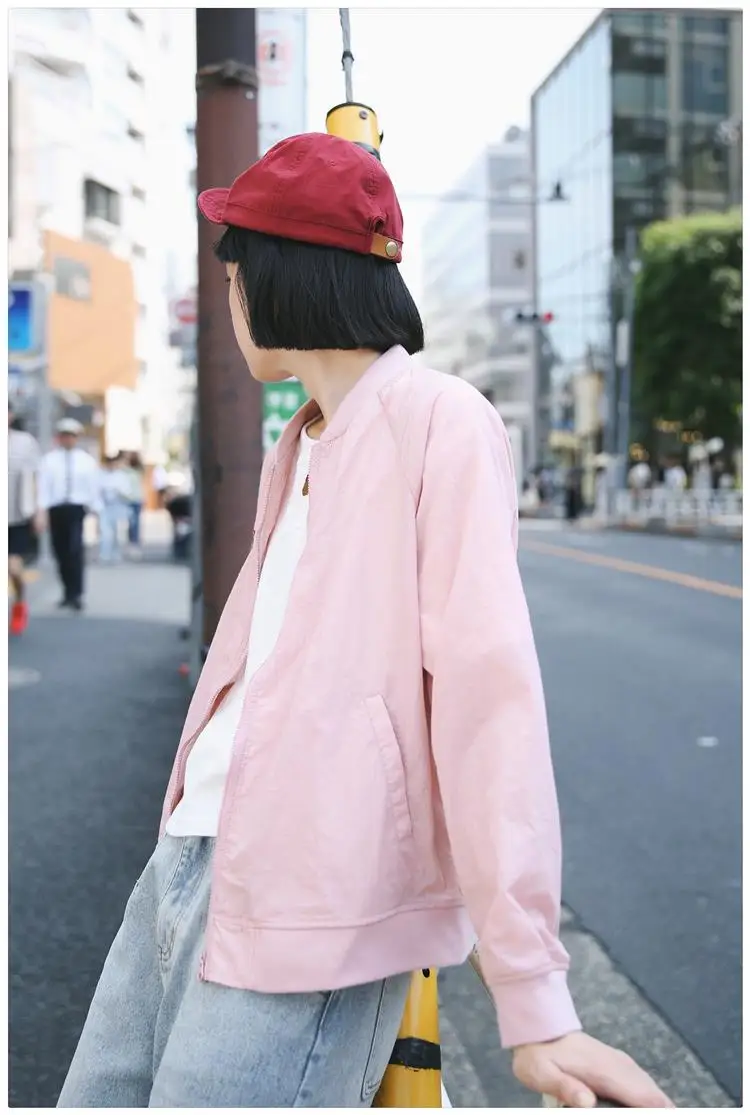 Женское тонкое пальто бейсбольные куртки женская модная повседневная