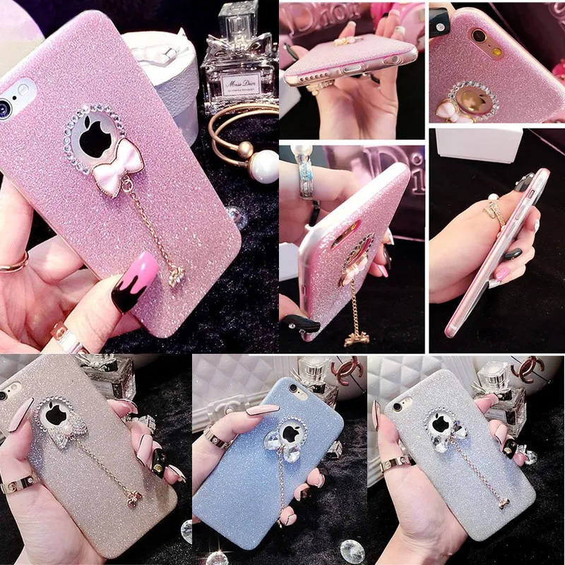 SICOOTE класса люкс 2019 блестящее со стразами задняя крышка чехол для iPhone x 7 plus 8 5 5S se 6