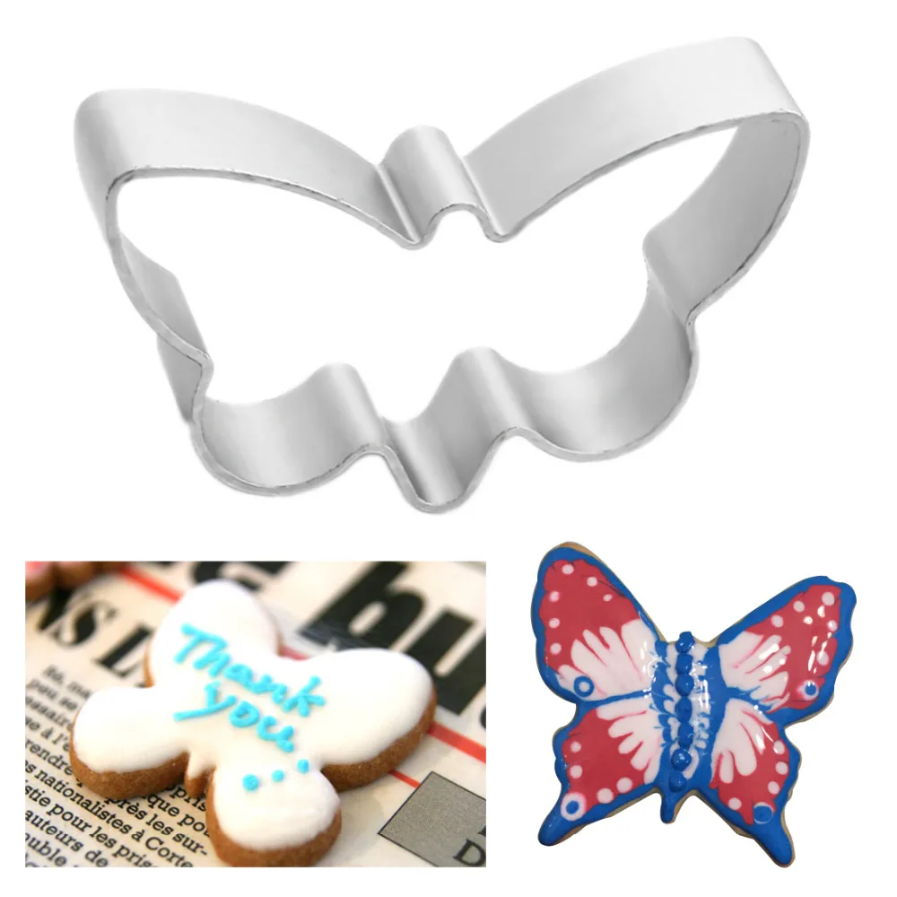 1 шт. алюминиевая форма в форме бабочки инструменты для сахарного дела печенья