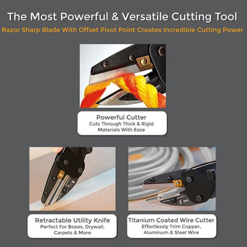 Новинка 2017 года multi cut 3 в 1 Мощность Резка инструмент со встроенным Провода резак с