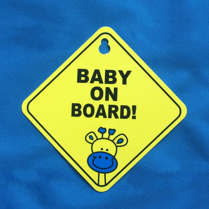

2PCS BABY ON BOARD Car Sucker Sticker Baby Warning Safety Sign Decal Accessories For Vehicle Window