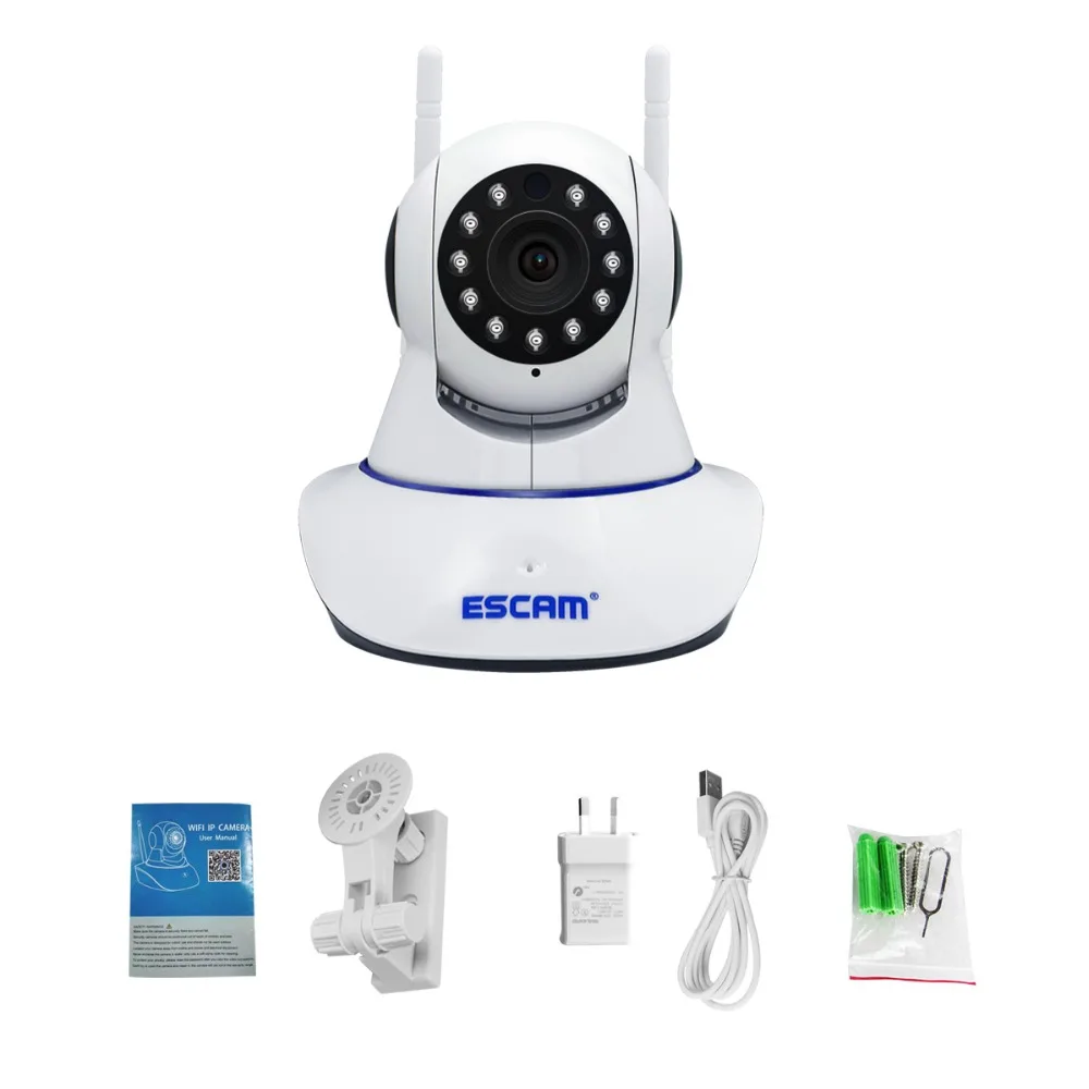 ESCAM G01 HD 1080P 200WDual антенна 1080P панорамирование/наклон Wi-Fi ИК ip-камера Поддержка ONVIF двусторонняя связь ночного видения